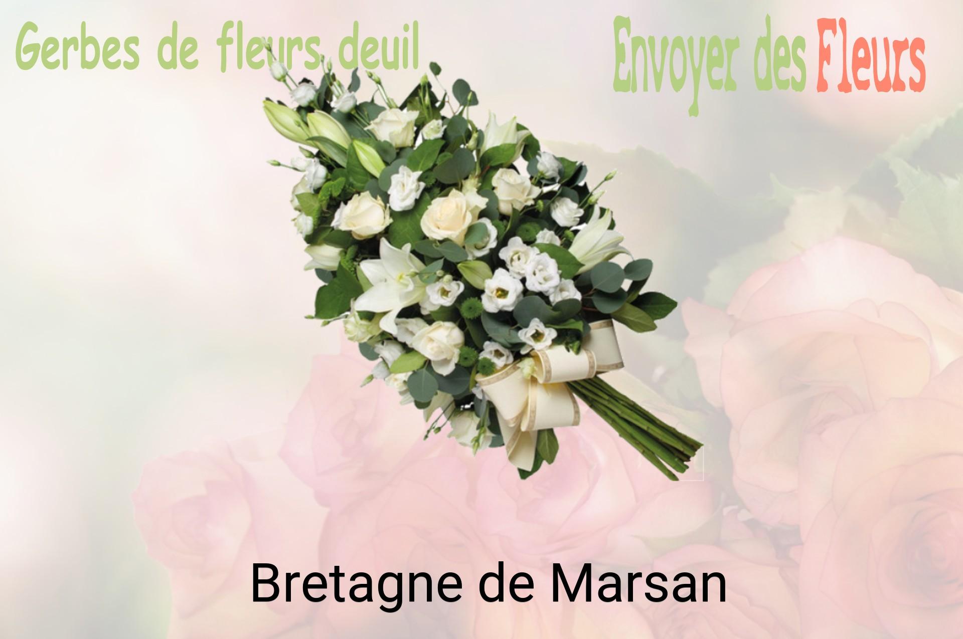Gerbe de fleurs de deuil livrée à Bretagne-de-Marsan